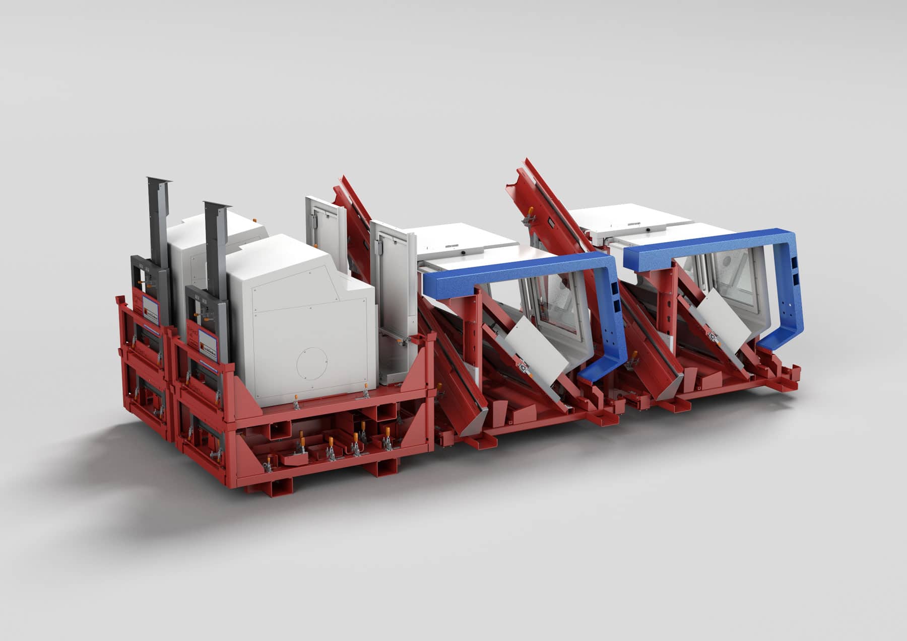 Maschine auf Transportgestell