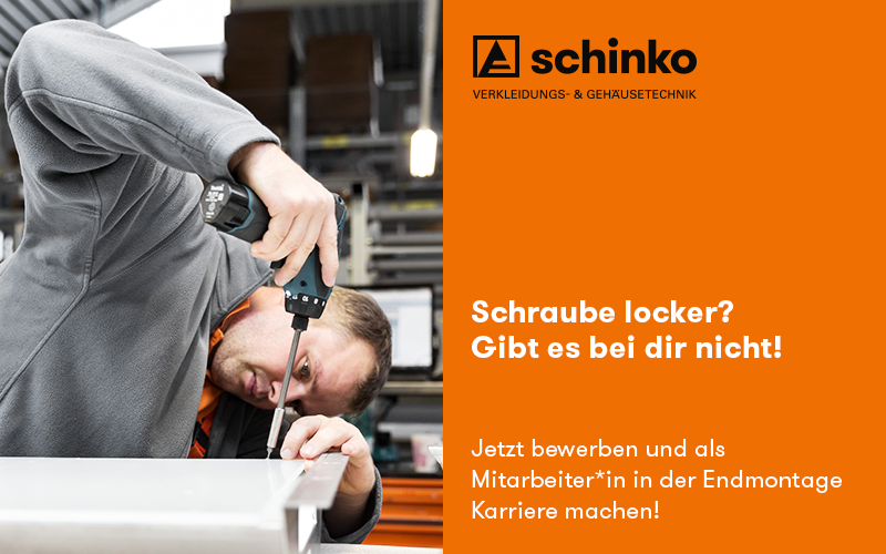Wir suchen zum sofortigen Eintritt eine*n Mitarbeiter*in in der Endmontage