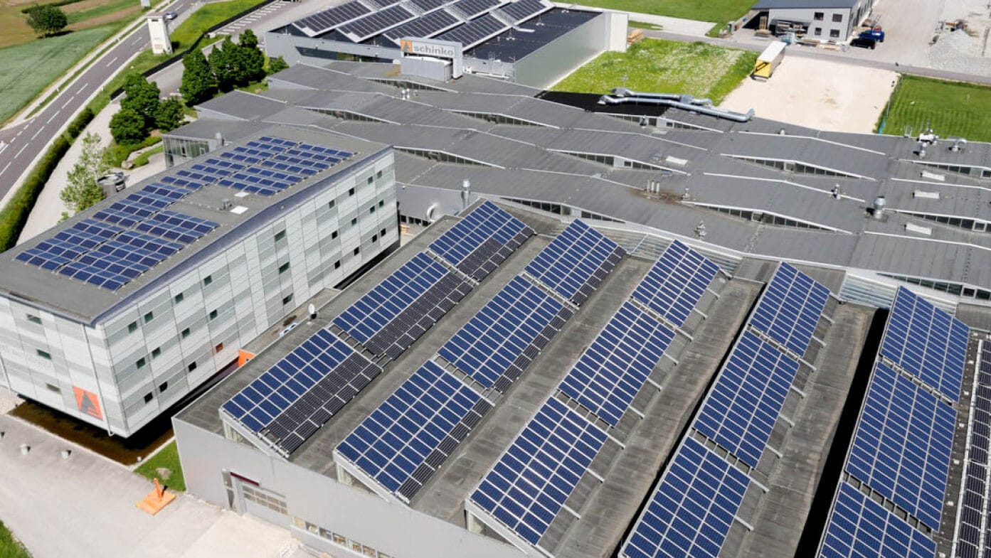 Schinko Meilenstein 2019 Energiebedarf mit Solarstrom gedeckt