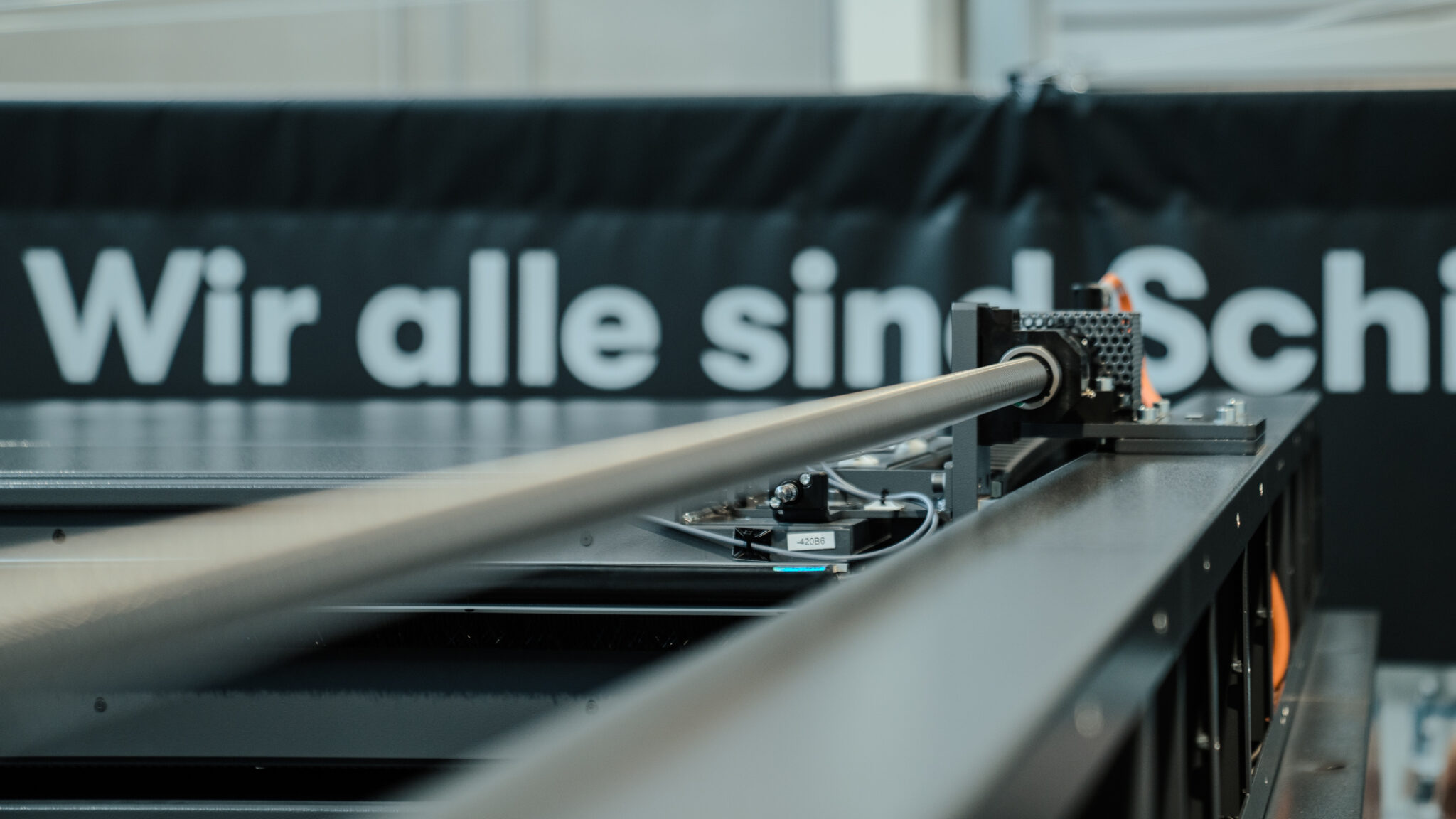 Detailaufnahme Antriebsstrang Schiebetür