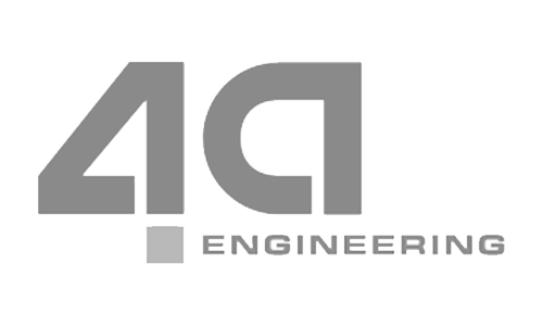 4D Engineering logo: stylized gray '4D' with a small square and the word 'ENGINEERING'.