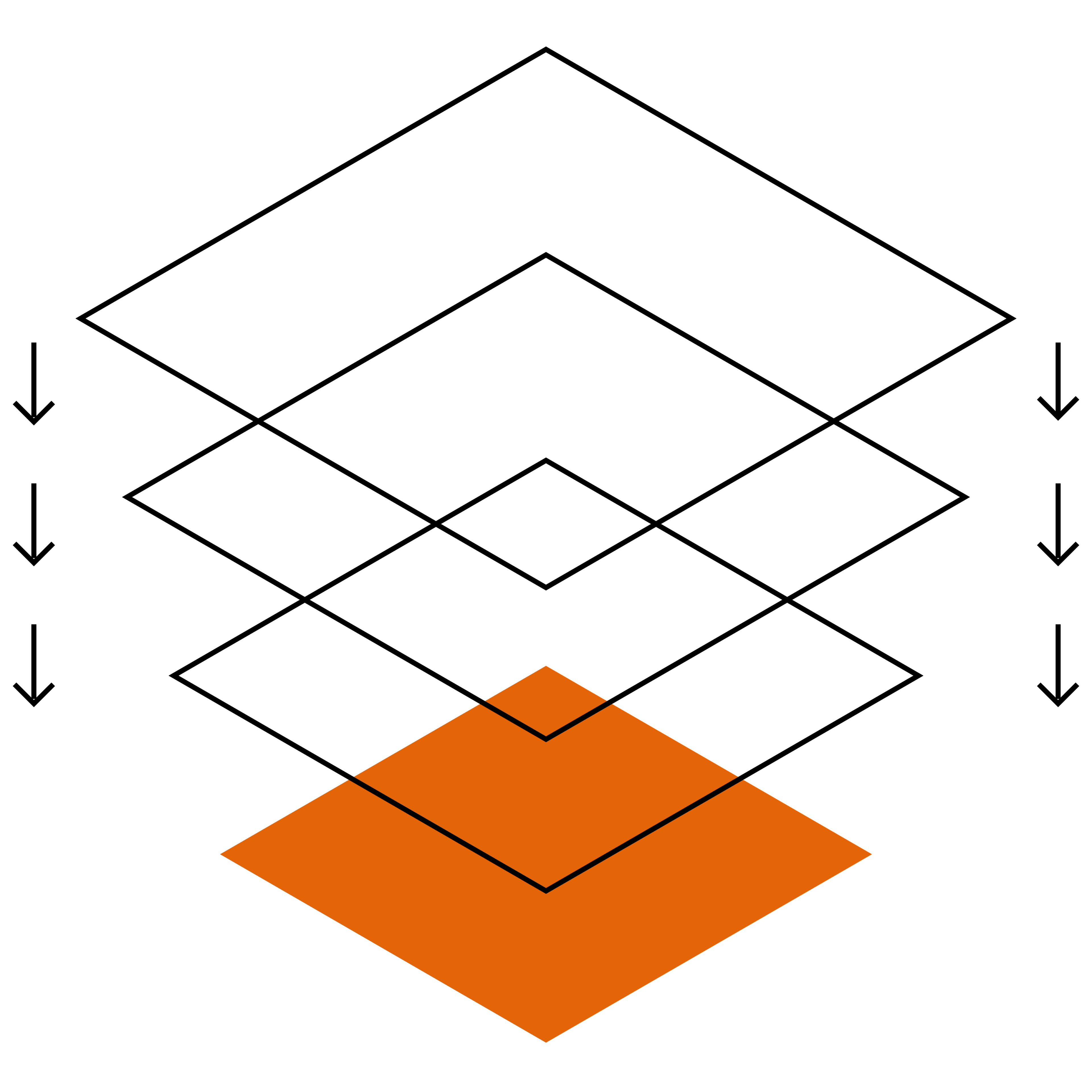 Abstract black background with a diagonal grid of orange diamonds centered toward the bottom edge of the image.